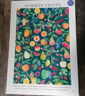 A3 Print - Summer Fruits (Teal AP009)
