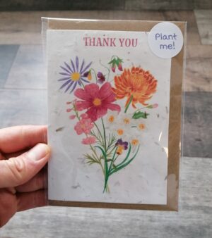 A6 Plantable Greeting Card - Bouquet Thank You Card (SPDGC109S)