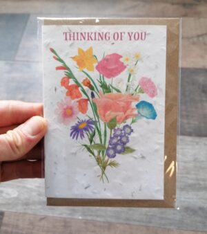 A6 Plantable Greeting Card - Bouquet Thinking Of You Card (SPDGC110S)