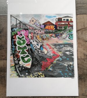 A3 Giclee Print - Dean Lane Skatepark Canvas Print