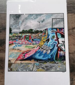 A3 Giclee Print - Dean lane Skatepark 2