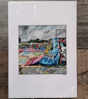 A4 Giclee Print - Dean lane Skatepark 2