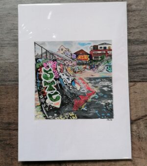 A4 Giclee Print - Dean Lane Skatepark Canvas Print