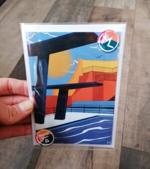 A6 Greeting Card - Portishead Lido