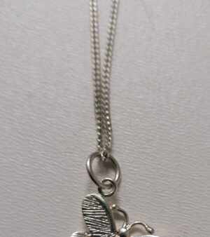 Sterling Silver Necklace with Butterfly