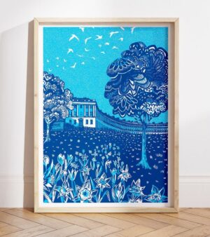 A4 Giclee Print - Royal Crescent Blue (Bath) RCAP23