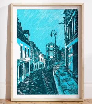 A3 Giclee Print Unframed - Frome Catherine Hill (Blue) FCAP24