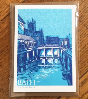 A6 Greeting Card - Roman Baths RBGB23