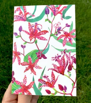 A6 Greeting Card - Tigerlily WCTL24