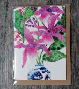 A6 Greeting Card - Orchid WCGO23