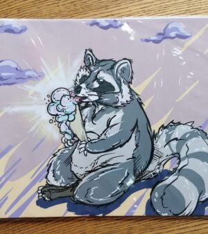 A3 Digital Print - Raccoon Ice Cream