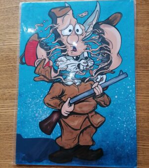 A3 Digital Print - Wascly Wabbit