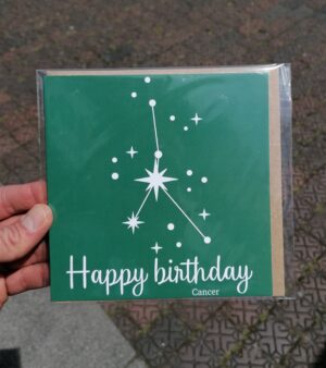 Square Greeting Card - Happy Birthday (Cancer)