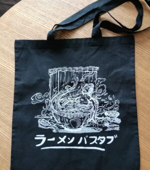 Tote Bag - "Ramen Bathtub"(Black)
