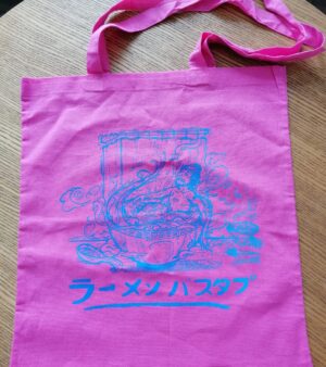 Tote Bag - "Ramen Bathtub"(Pink)