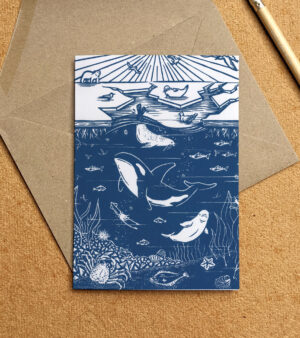 A6 Greeting Card - "Beneath The Ice"(C-CH02)