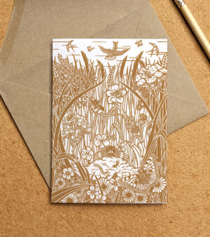 A6 Greeting Card - "Grassland"(C-CH04)