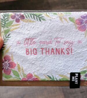 A6 Plantable Greeting Card - A Little Card To Say A Big Thanks!