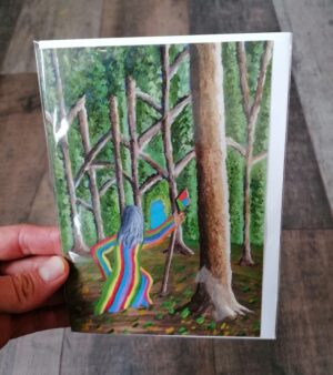 5" x 7" Greeting Card - Drifting Through Druid Wood - By Artist Paul Saville