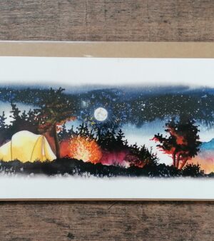 Giclee Print - Blue Camp (25cm x 9.5cm)
