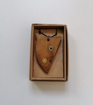 Handmade Necklace Made Using Recycled Colour Pencils (2 Pencils in Triangular Wood)