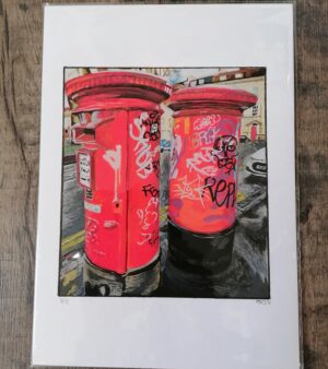 A3 Giclee Print - Portland Square Post Boxes