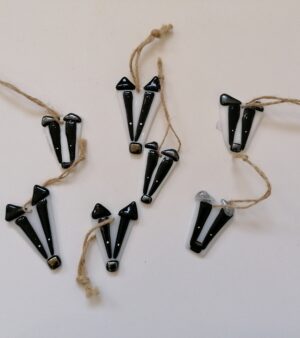 Handmade Glass Decorations - Badger (Various Sizes and Designs)