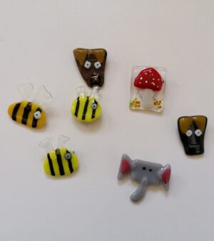 Glass Brooch - Various Designs