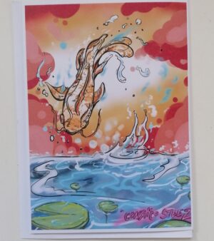 5" x 7" Greeting Card - Koi Carp