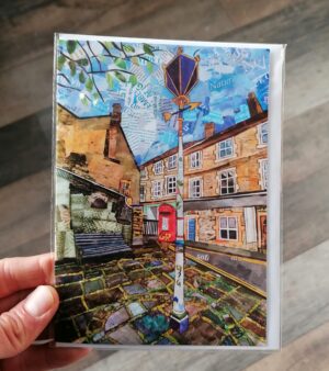 5" x 7" Greeting Card - The Valentine's Lamp Collage