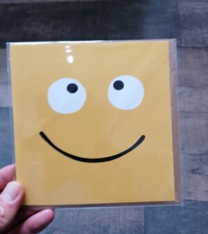 Square Greeting Card - Yellow Smiley Face 124.101