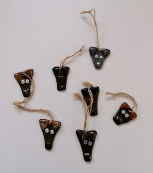 Handmade Glass Decorations - Dogs (Various Sizes and Designs)