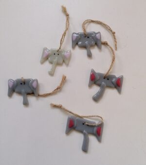 Handmade Glass Decorations - Elephants (Various Sizes and Designs)