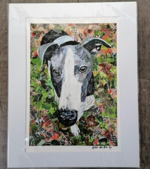 Mounted A4 Print - The Sighthound Collage (11" x 14")