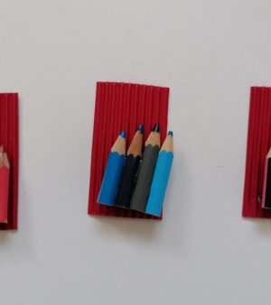 Brooch Made From Recycled Colour Pencils