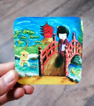 Original MDF Coaster - Japanese Garden