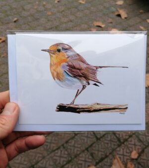 A6 Greeting Card - Robin