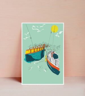 A4 Print -Bristol Harbour Boat