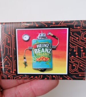 Original Robot Themed Fridge Magnet - The Date (Beans Robot)