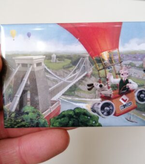 Bristol Fridge Magnet - Wallace And Gromit In Bristol