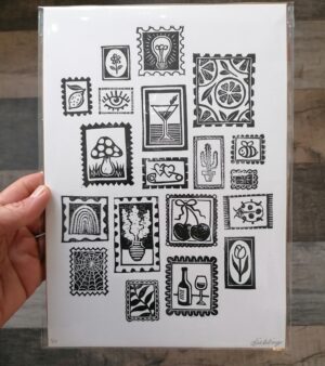 A4 Limited Edition Lino Print - Stamp Gallery