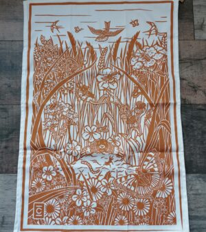 Original Cotton Tea Towel - "Grassland Meadow" (C-TT01B)