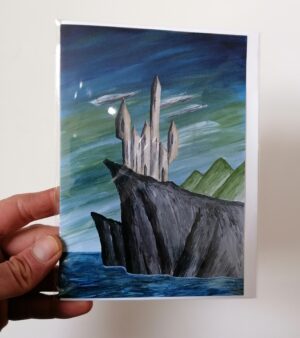 5" x 7" Greeting Card - The Surrealist's House By The Sea