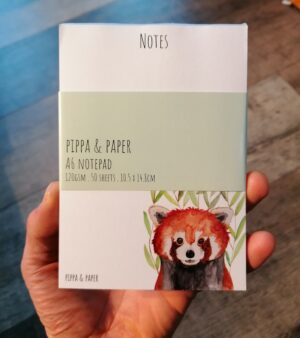 A6 Notepad - Red Panda