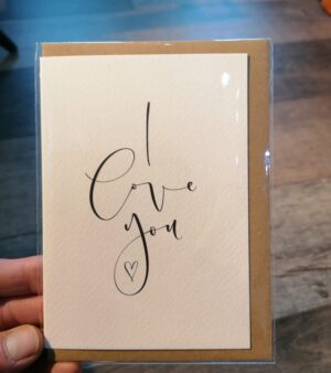 A6 Greeting Card - "I Love You" (#I1)