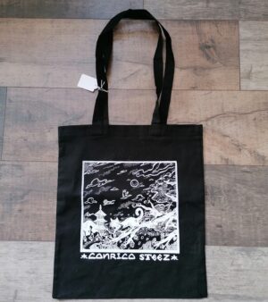 Tote Bag - Cat In Tree (Black)