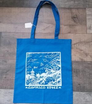 Tote Bag - Cat In Tree (Blue)