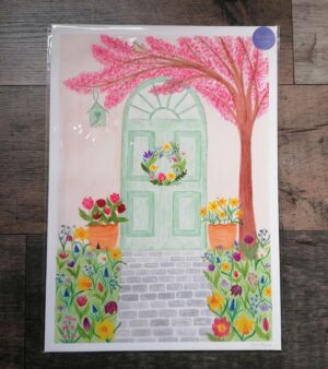 A3 Print - Spring Floral Door (AP024A3)