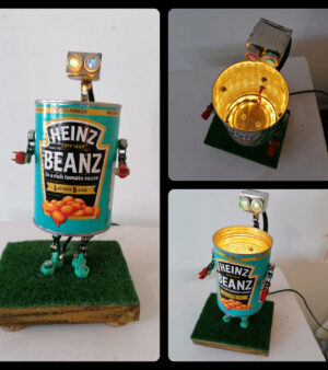 Original Light-Up Robot Sculpture - Heinz Beanz Bot 3 (USB Powered)