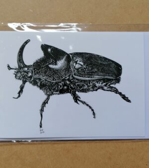 A6 Greeting Card - "Dung Beetle"
